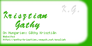 krisztian gathy business card